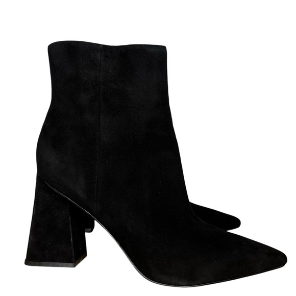 Marc Fisher Kulika Black Suede Pointed Heeled Bootie NWT Size 8.5 - Picture 4 of 12